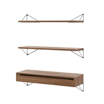 Sistema de estanterías Pythagoras Bundle C nogal-negro - Maze
