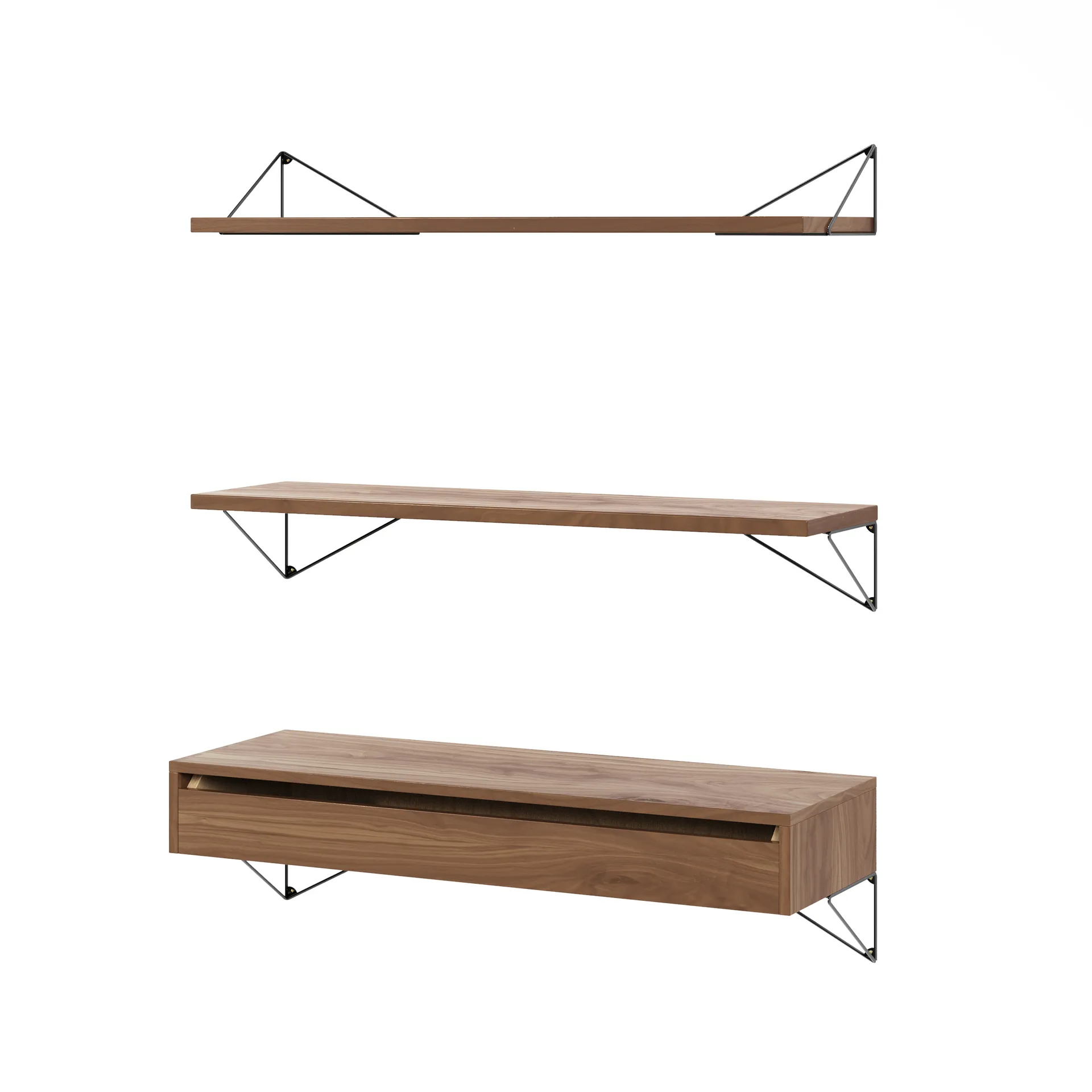 Sistema de estanterías Pythagoras Bundle C nogal-negro Maze