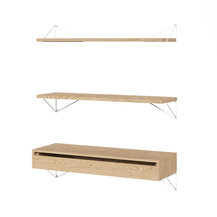 Sistema de estanterías Pythagoras Bundle C roble-blanco - undefined - Maze
