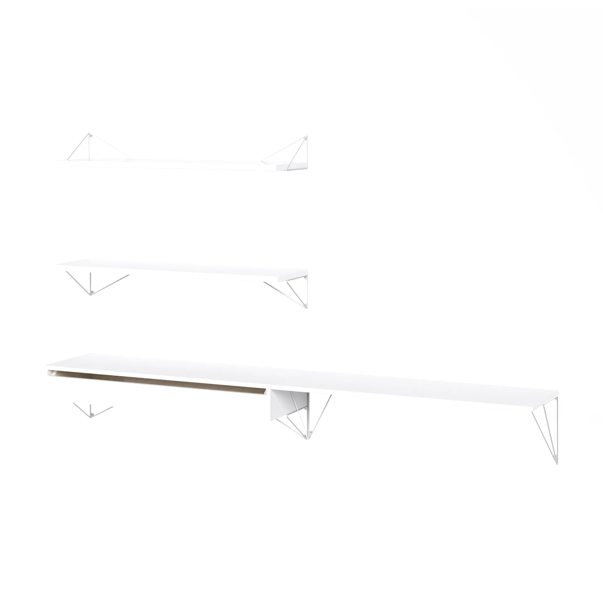 Sistema de estanterías Pythagoras Bundle D blanco-blanco,  Maze