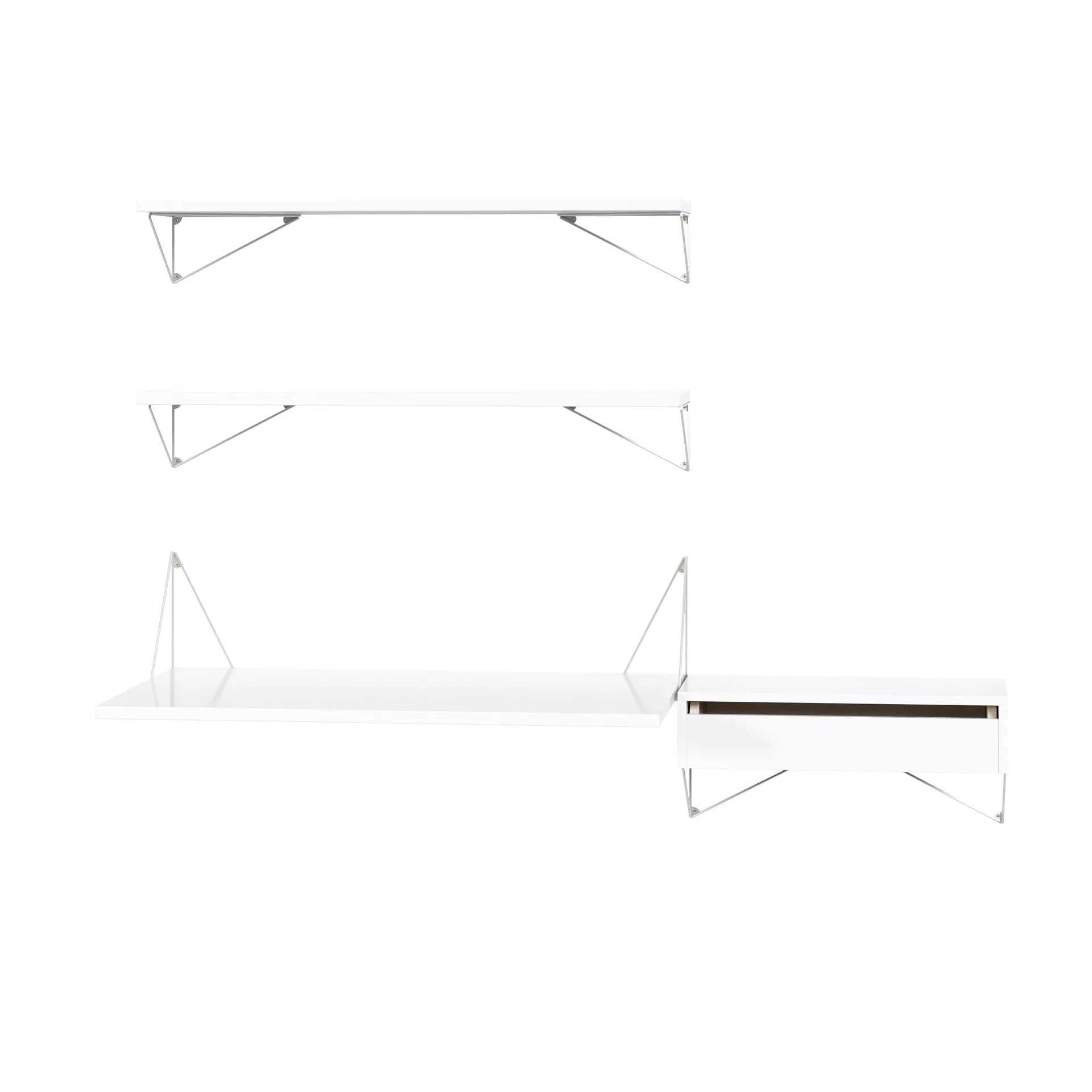 Sistema de estanterías Pythagoras Bundle E blanco-blanco,  Maze