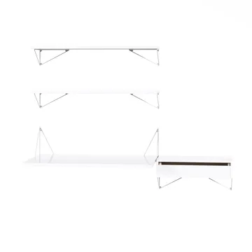Sistema de estanterías Pythagoras Bundle E blanco-blanco - Maze
