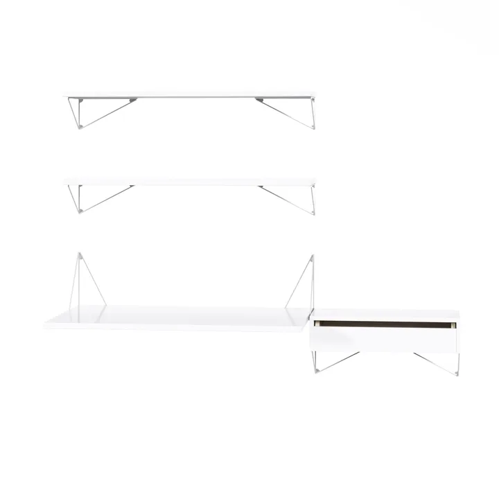 Sistema de estanterías Pythagoras Bundle E blanco-blanco - Maze