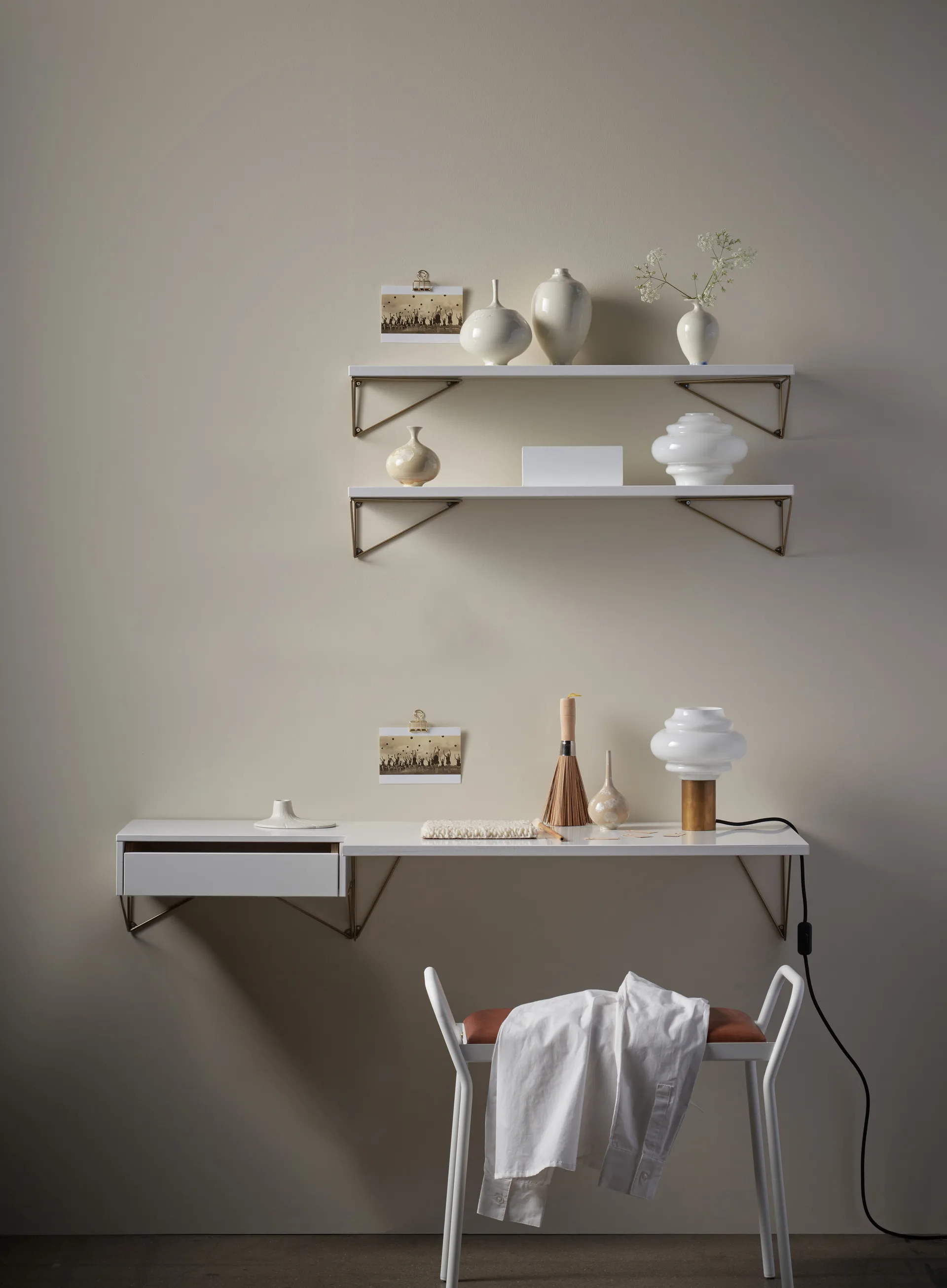 Sistema de estanterías Pythagoras Bundle E blanco-blanco,  Maze