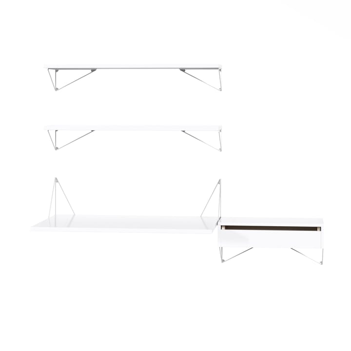 Sistema de estanterías Pythagoras Bundle E blanco-blanco - undefined - Maze