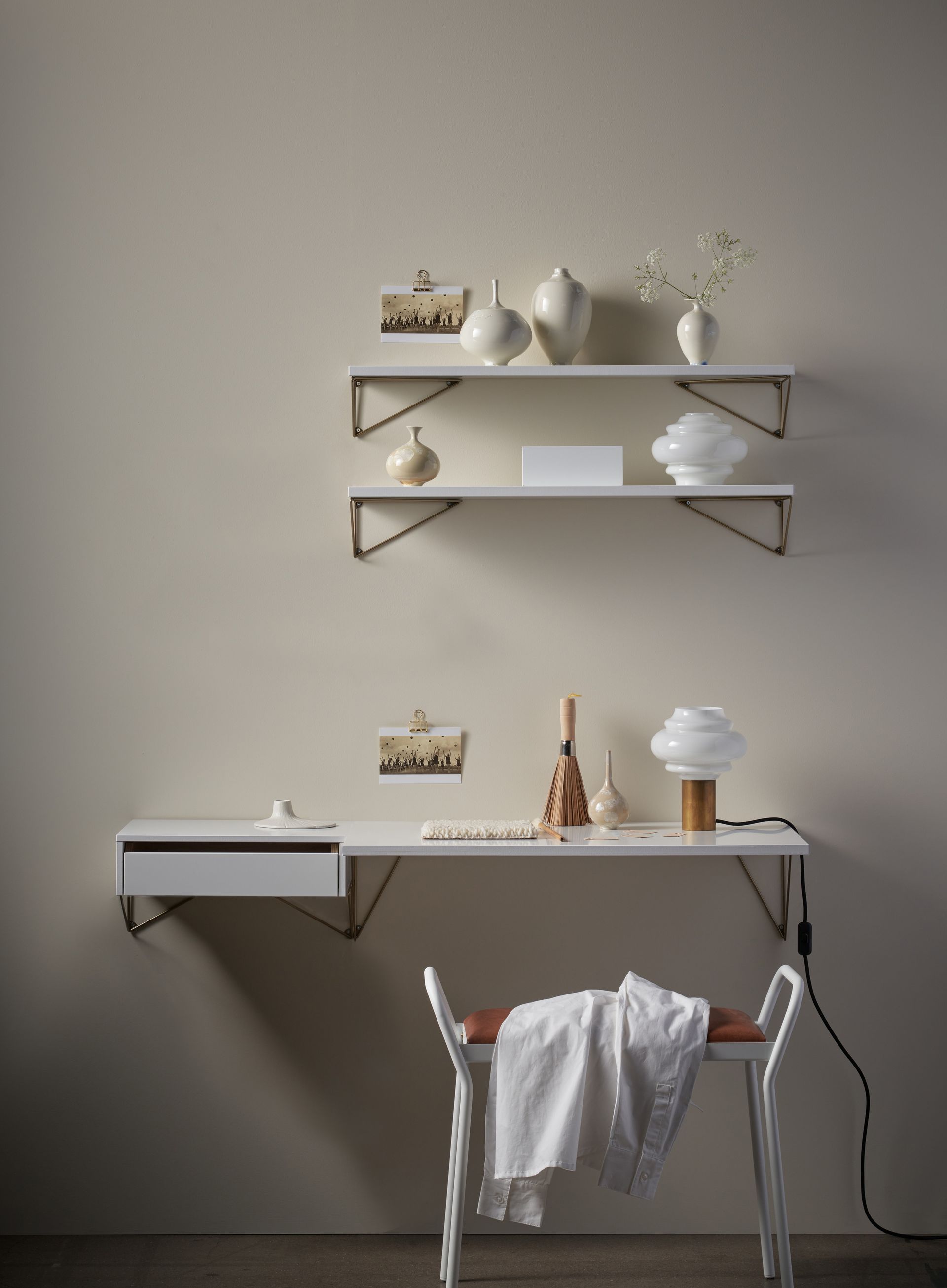 Sistema de estanterías Pythagoras Bundle E blanco-blanco Maze