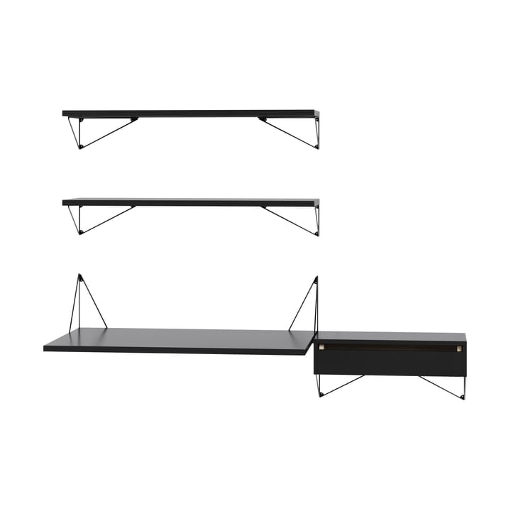 Sistema de estanterías Pythagoras Bundle E negro-negro - undefined - Maze