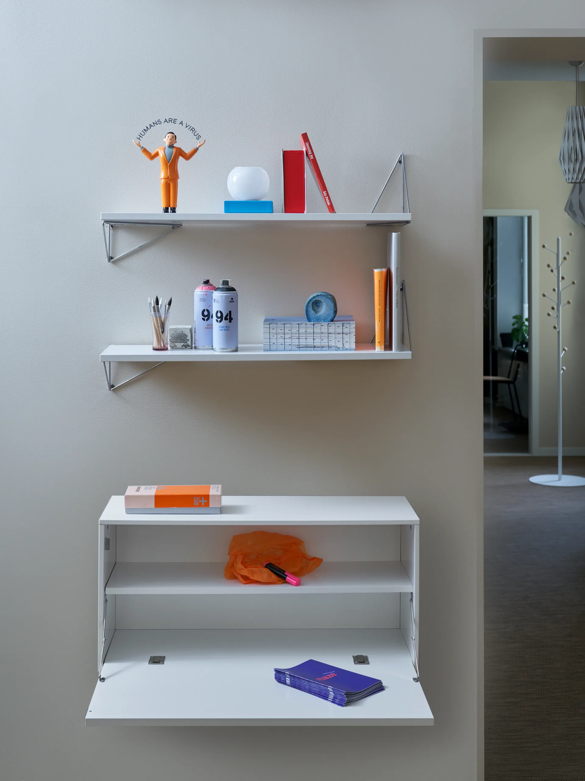 Sistema de estanterías Pythagoras Bundle F blanco-blanco Maze