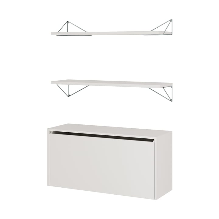Sistema de estanterías Pythagoras Bundle F blanco-cromo - undefined - Maze