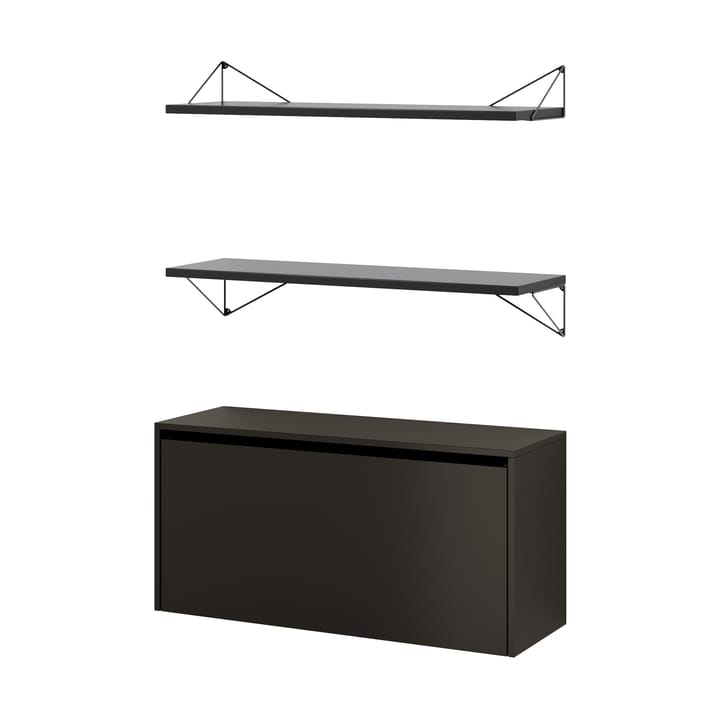 Sistema de estanterías Pythagoras Bundle F negro-negro - undefined - Maze
