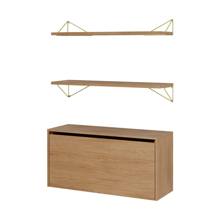 Sistema de estanterías Pythagoras Bundle F roble-latón - undefined - Maze
