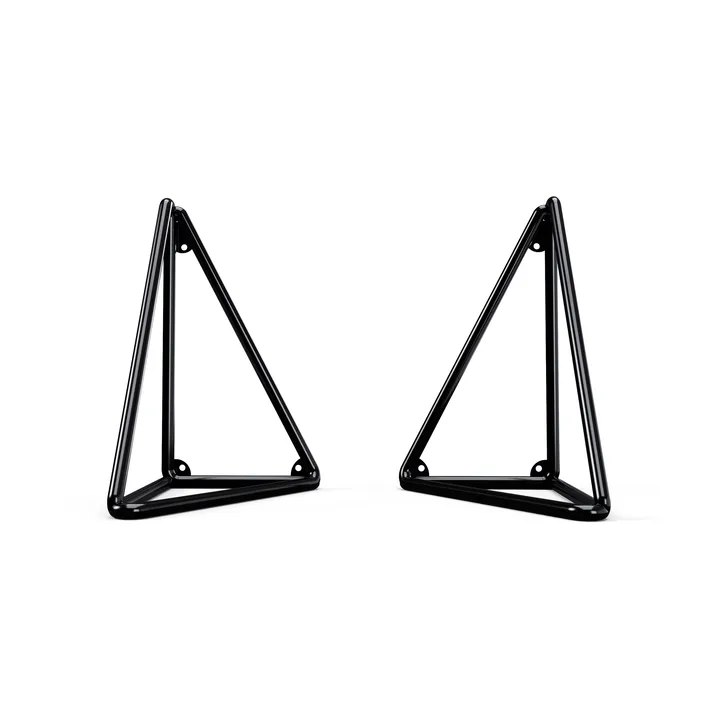 Soportes Pythagoras XL, pack de 2 - Negro tinta - Maze