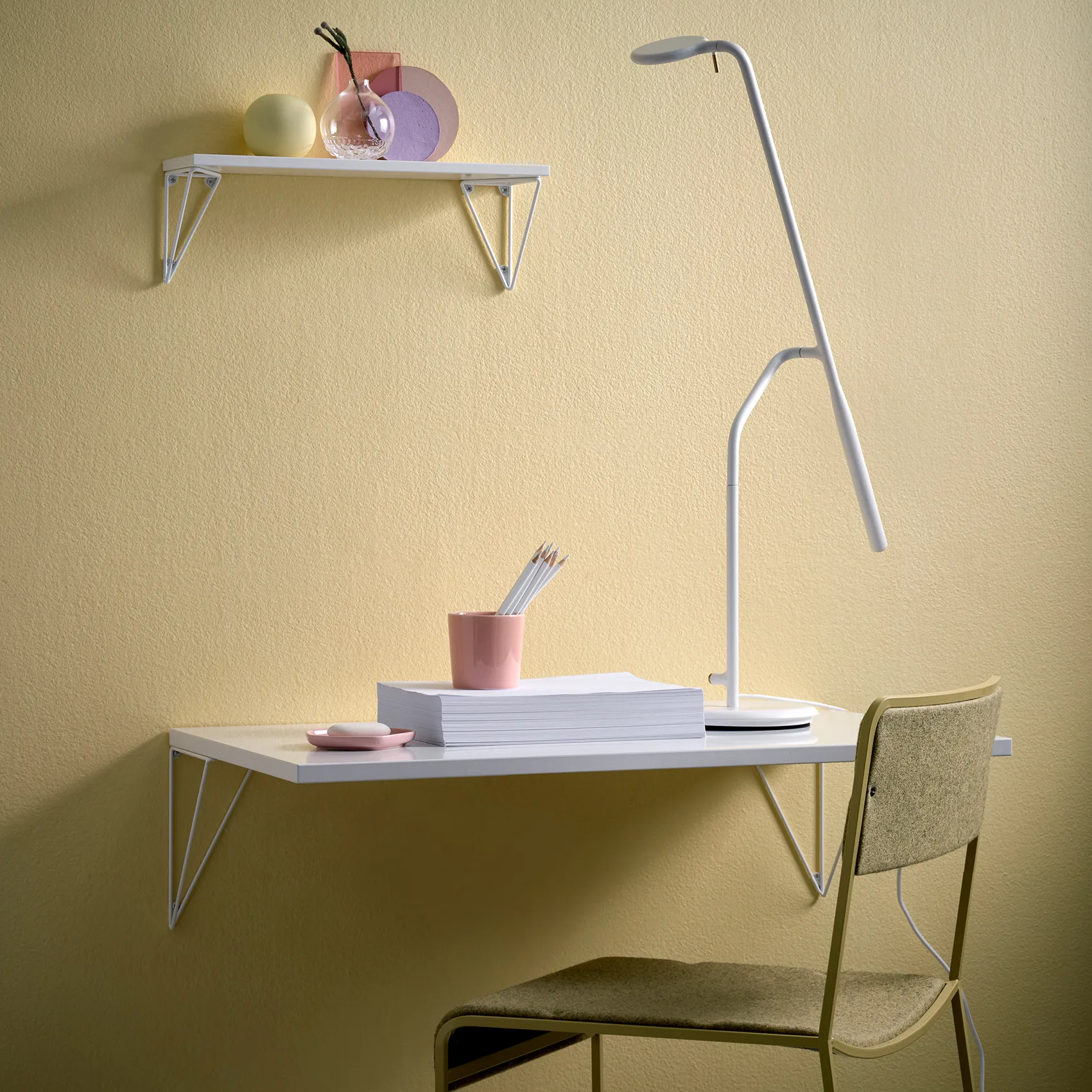 Tablero de escritorio Pythagoras, Blanco Maze