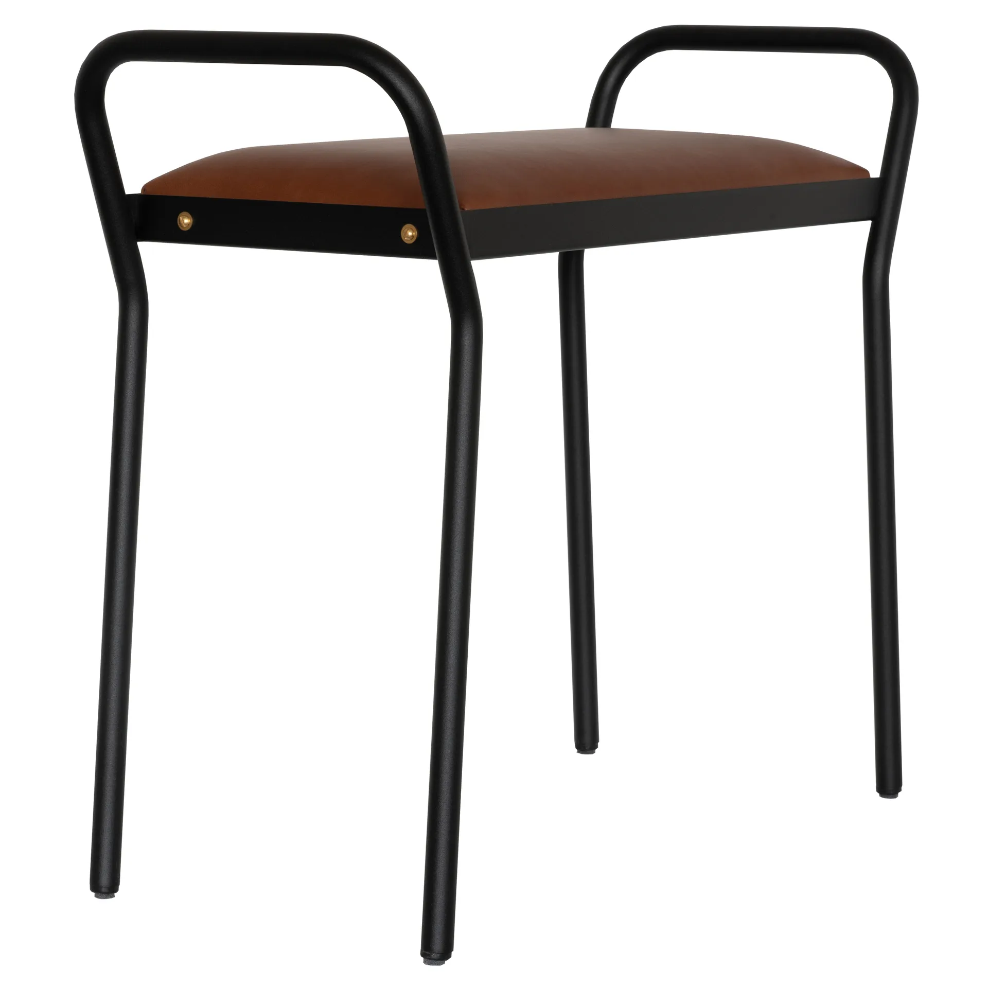 Taburete Anyone, Negro-coñac vintage Maze