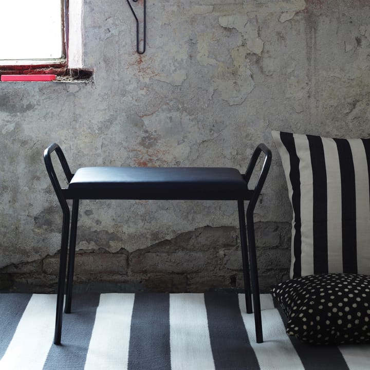 Taburete Anyone, Negro-cuero negro Maze