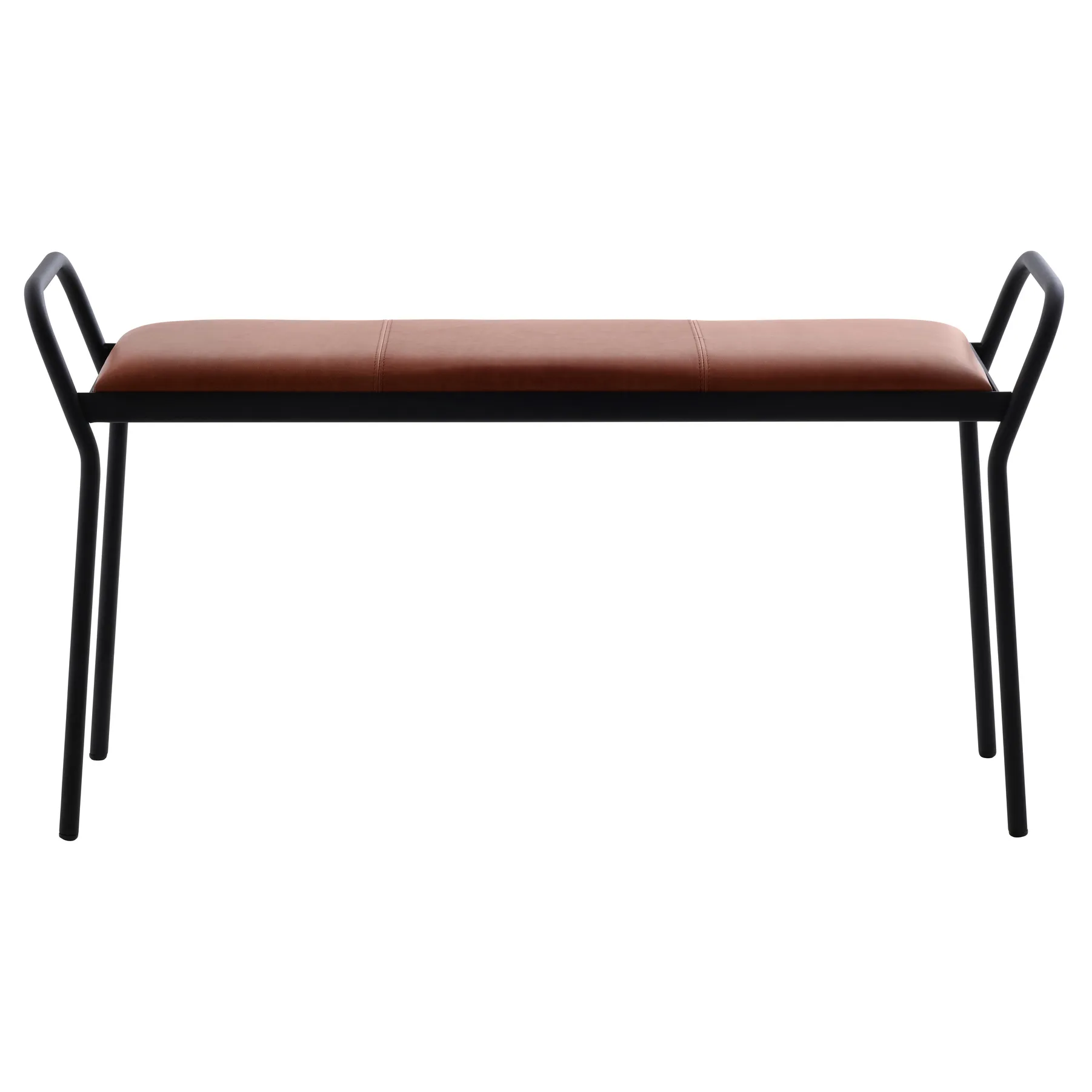 Taburete Anytwo, Negro-coñac vintage Maze