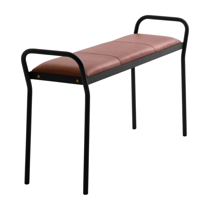 Taburete Anytwo, Negro-coñac vintage Maze