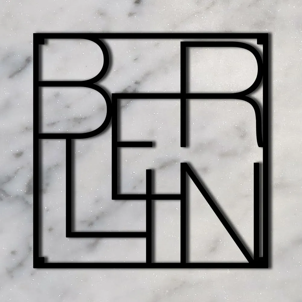 Salvamanteles City Trivet, Berlin MEN AT WORK