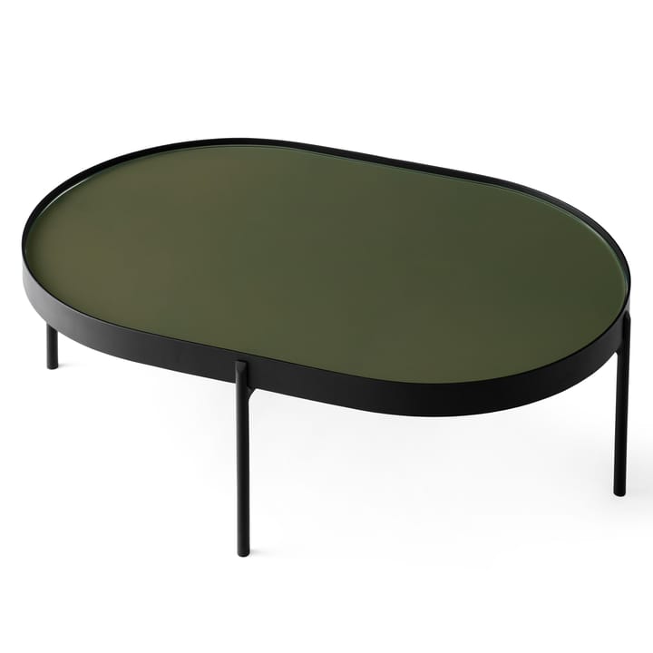 Mesa de centro NoNo L 59,5 x 96,5 cm - Negro-verde oscuro - MENU