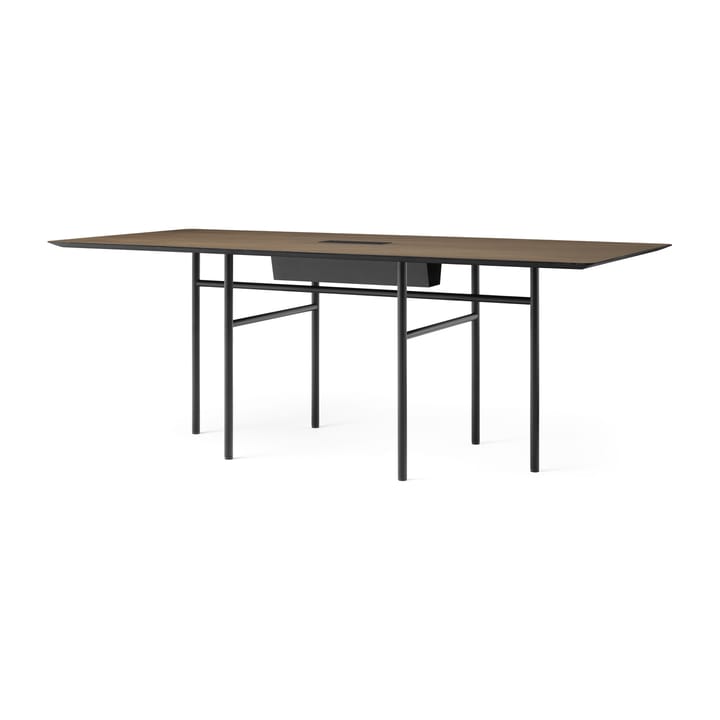 Mesa de conferencia Snaregade Conference table - negro-roble teñido oscuro 90x200 cm - MENU