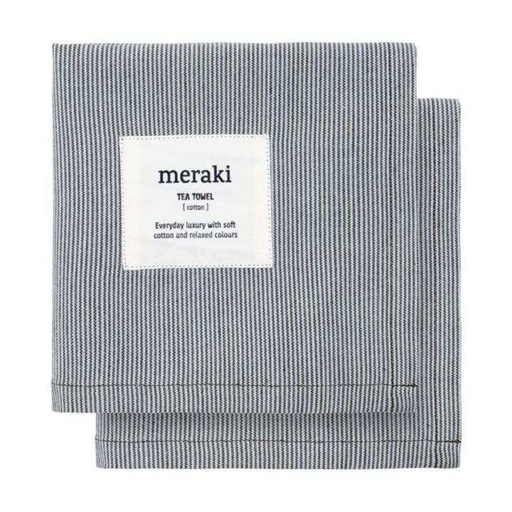 2 Paños de cocina Verum 55x75 cm, Gris claro-verde militar Meraki