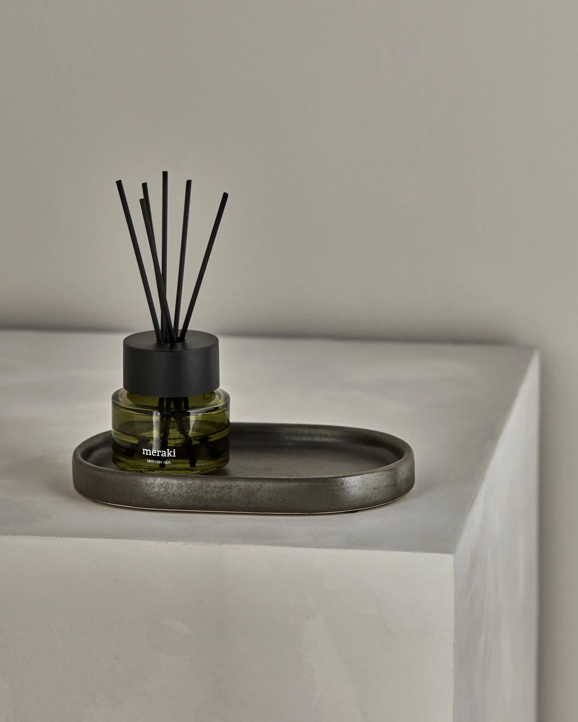 Bandeja Datura 12,5x20 cm, Gris oscuro Meraki