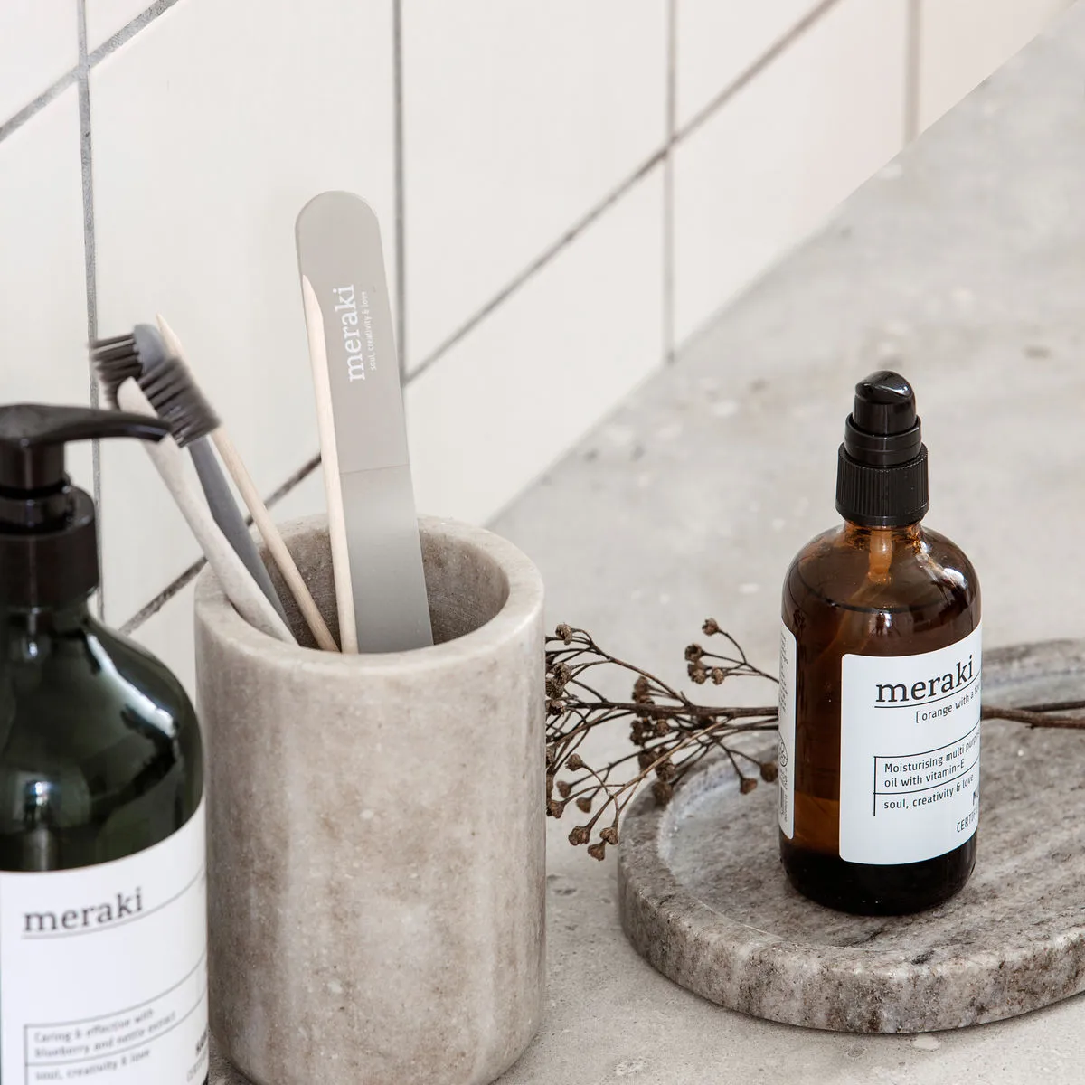 Bandeja Meraki ovalada beige, 12,5x19,5 cm Meraki