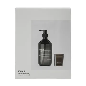 Caja de regalo jabón de manos y vela perfumada Meraki - Deep valley-Amber dust - Meraki