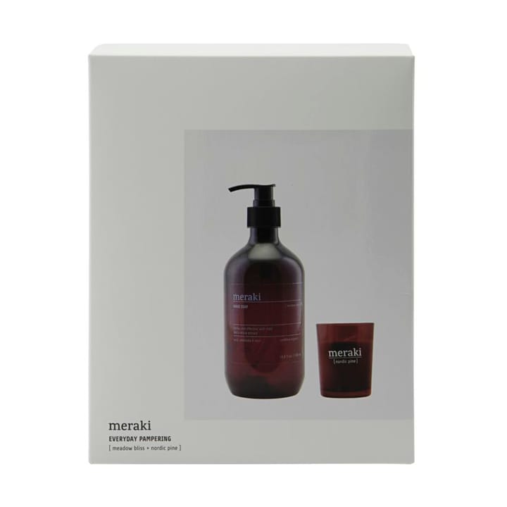 Caja de regalo jabón de manos y vela perfumada Meraki, Everyday pampering Meraki
