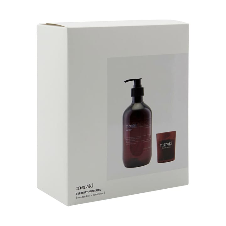 Caja de regalo jabón de manos y vela perfumada Meraki, Everyday pampering Meraki