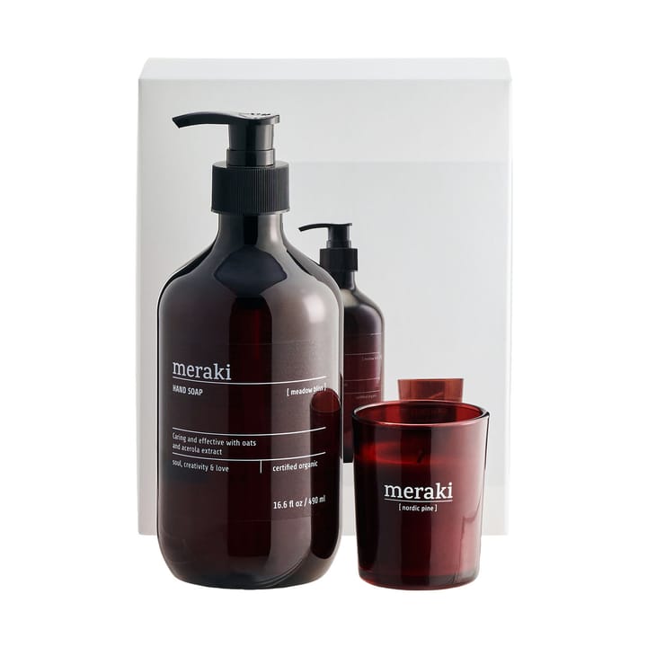 Caja de regalo jabón de manos y vela perfumada Meraki, Everyday pampering Meraki