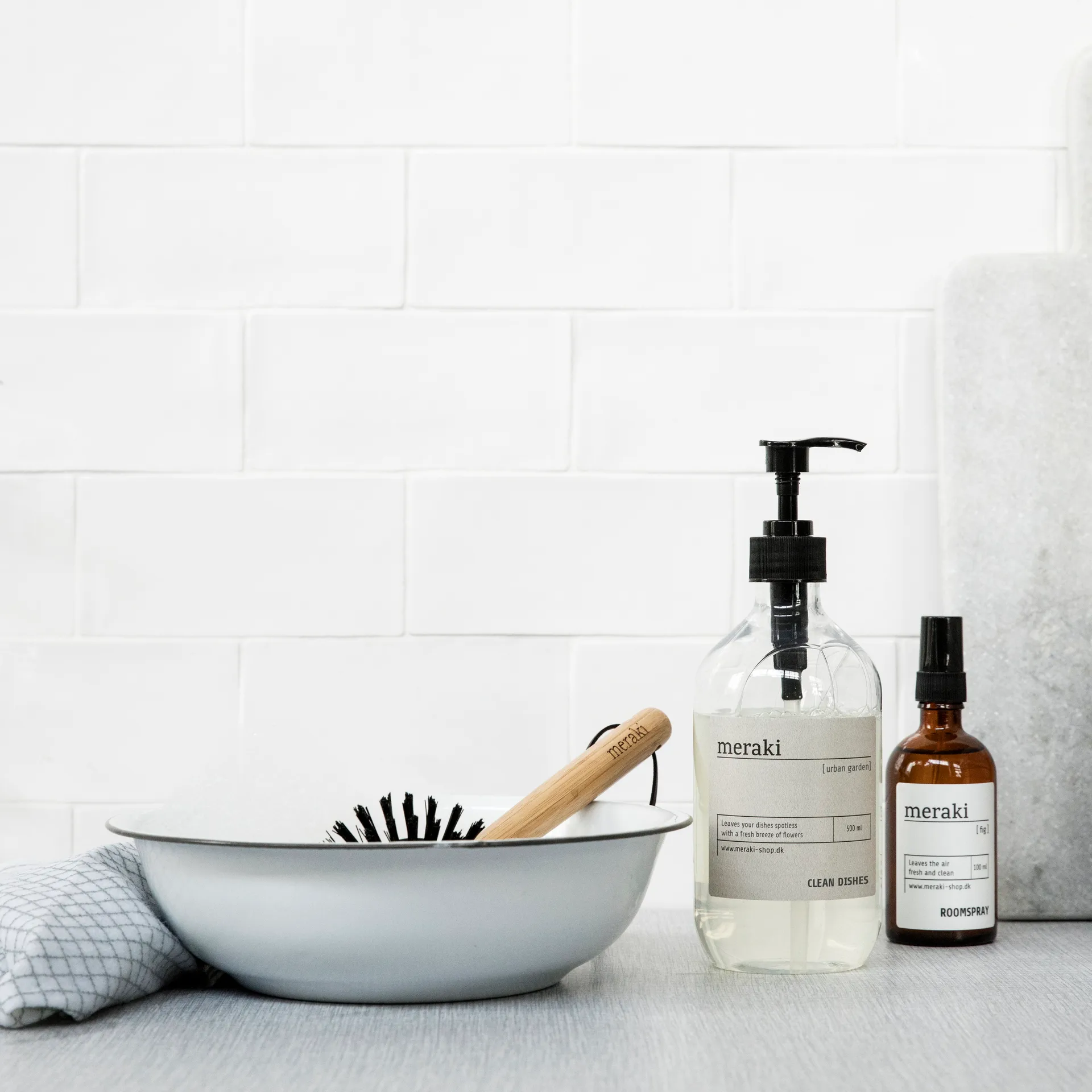 Cepillo limpiavajilla Meraki, bambú Meraki