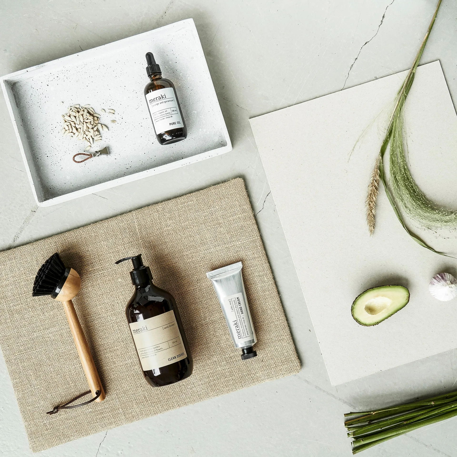 Cepillo limpiavajilla Meraki, bambú Meraki