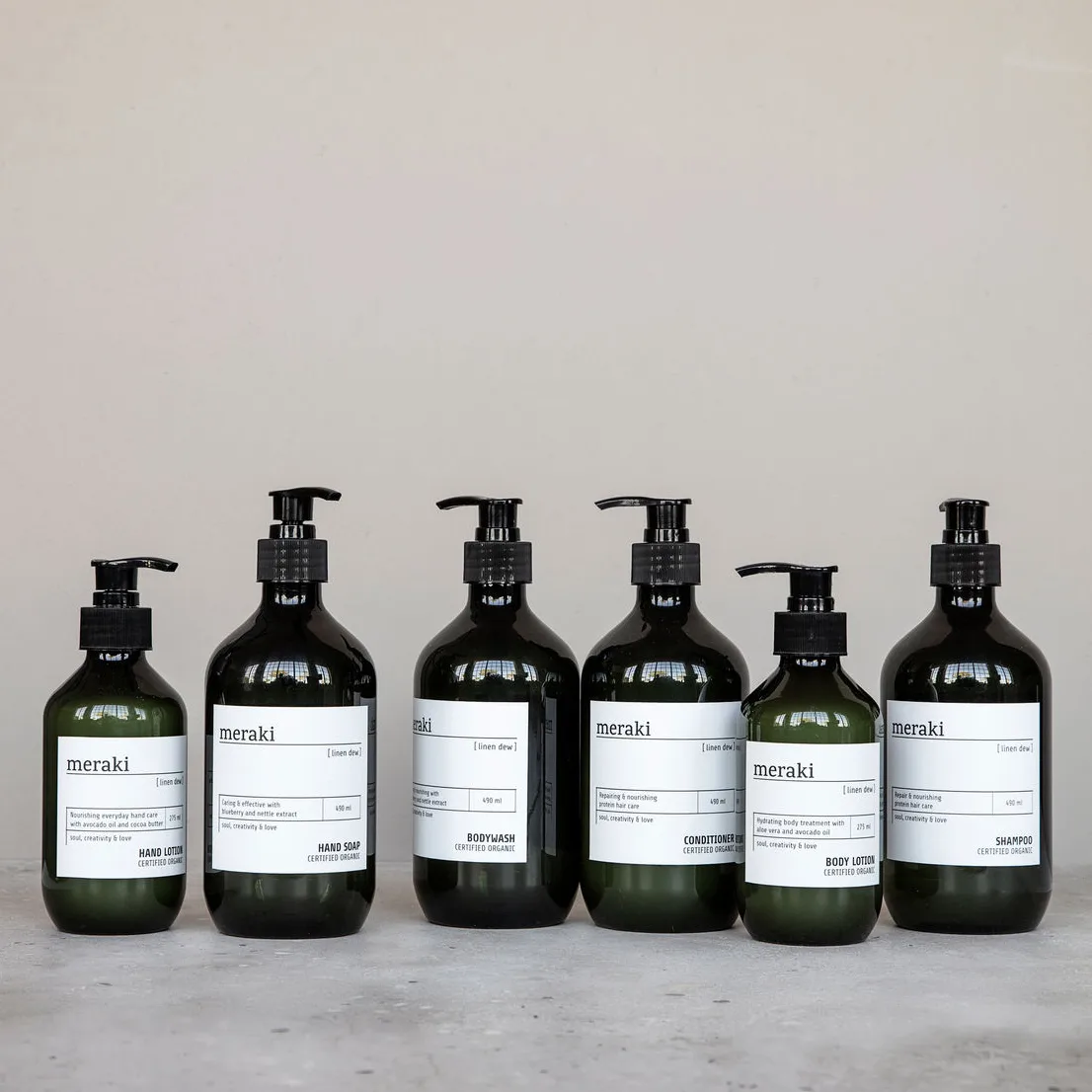 Crema de manos Meraki 275 ml, Linen dew Meraki