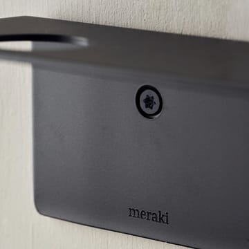 Estante con colgador de botellas y gancho Meraki - Acabado negro cepillado - Meraki