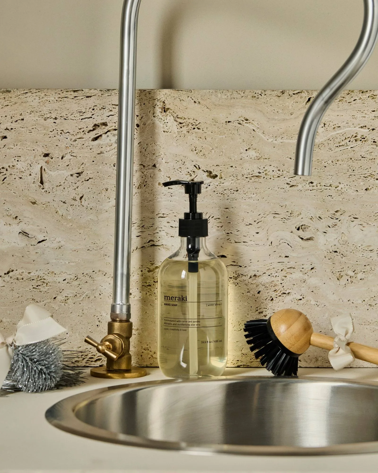 Jabón de manos Meraki 490 ml, Winter whisp Meraki