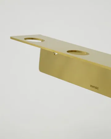 Percha Meraki - Acabado en latón cepillado, para 3 botellas - Meraki
