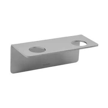 Percha Meraki - Plateado cepillado, para 2 botellas - Meraki