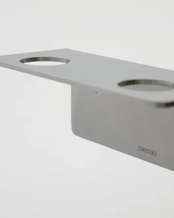 Percha Meraki - Plateado cepillado, para 2 botellas - Meraki