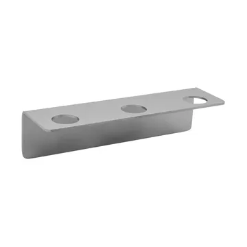 Percha Meraki - Plateado cepillado, para 3 botellas - Meraki