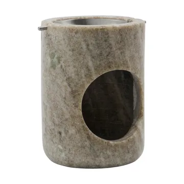 Quemador de aceite Marble  - Beige, acabado en plata - Meraki