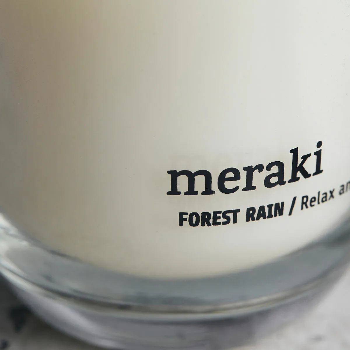 Set de 2 velas perfumadas Meraki 22 horas, Forest rain Meraki