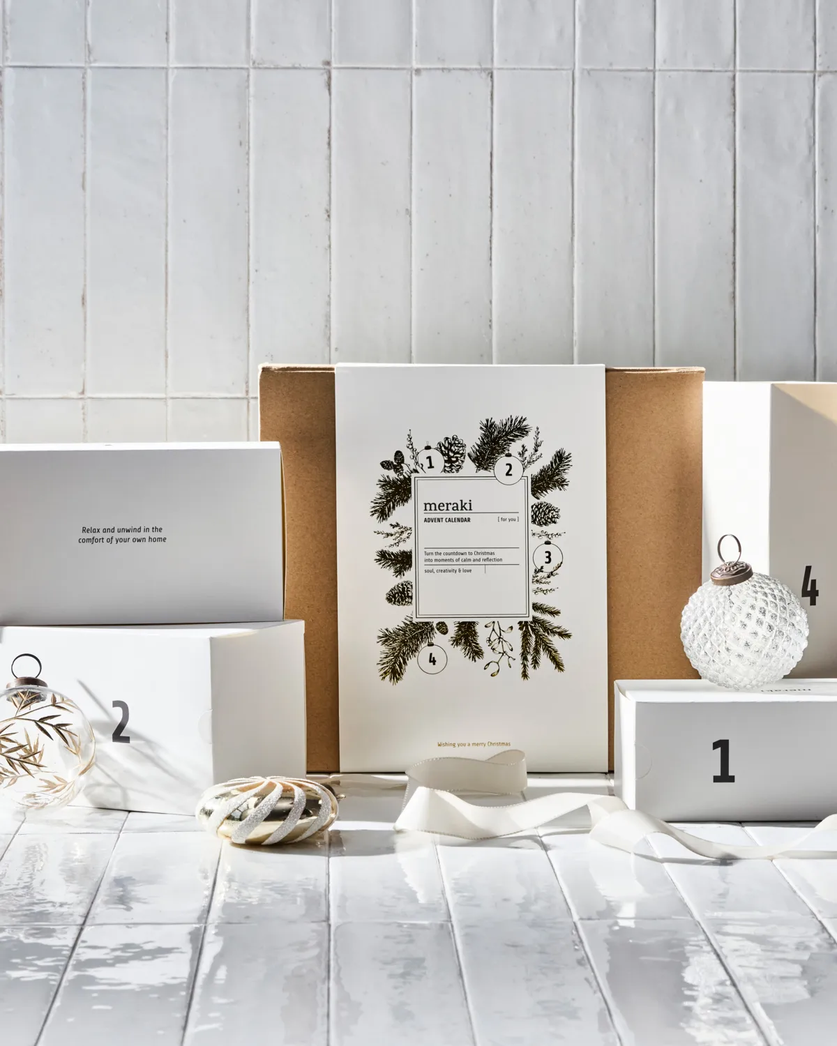 Set de regalo Meraki, calendario de adviento, Dark wood, Northern dawn Meraki