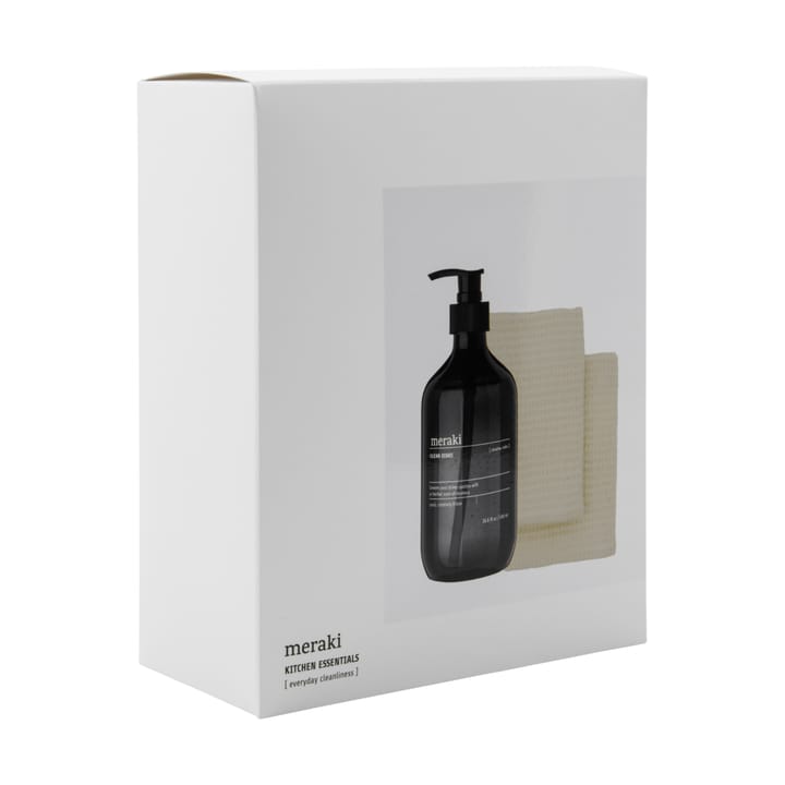 Set de regalo Meraki detergente para platos y estropajo, 3 piezas, Shadow lake Meraki