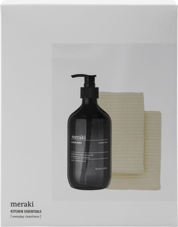 Set de regalo Meraki detergente para platos y estropajo, 3 piezas - Shadow lake - Meraki