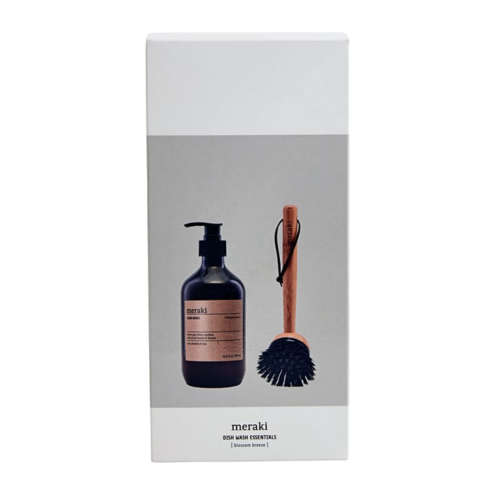 Set de regalo Meraki, detergente y cepillo para platos, Blossom breeze Meraki