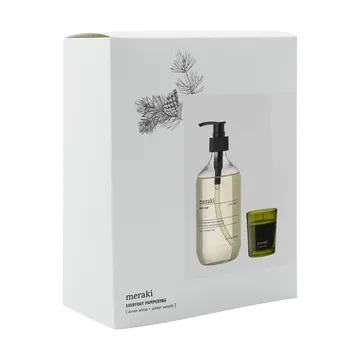 Set de regalo Meraki jabón de manos y vela perfumada - Winter whisp, winter woods - Meraki