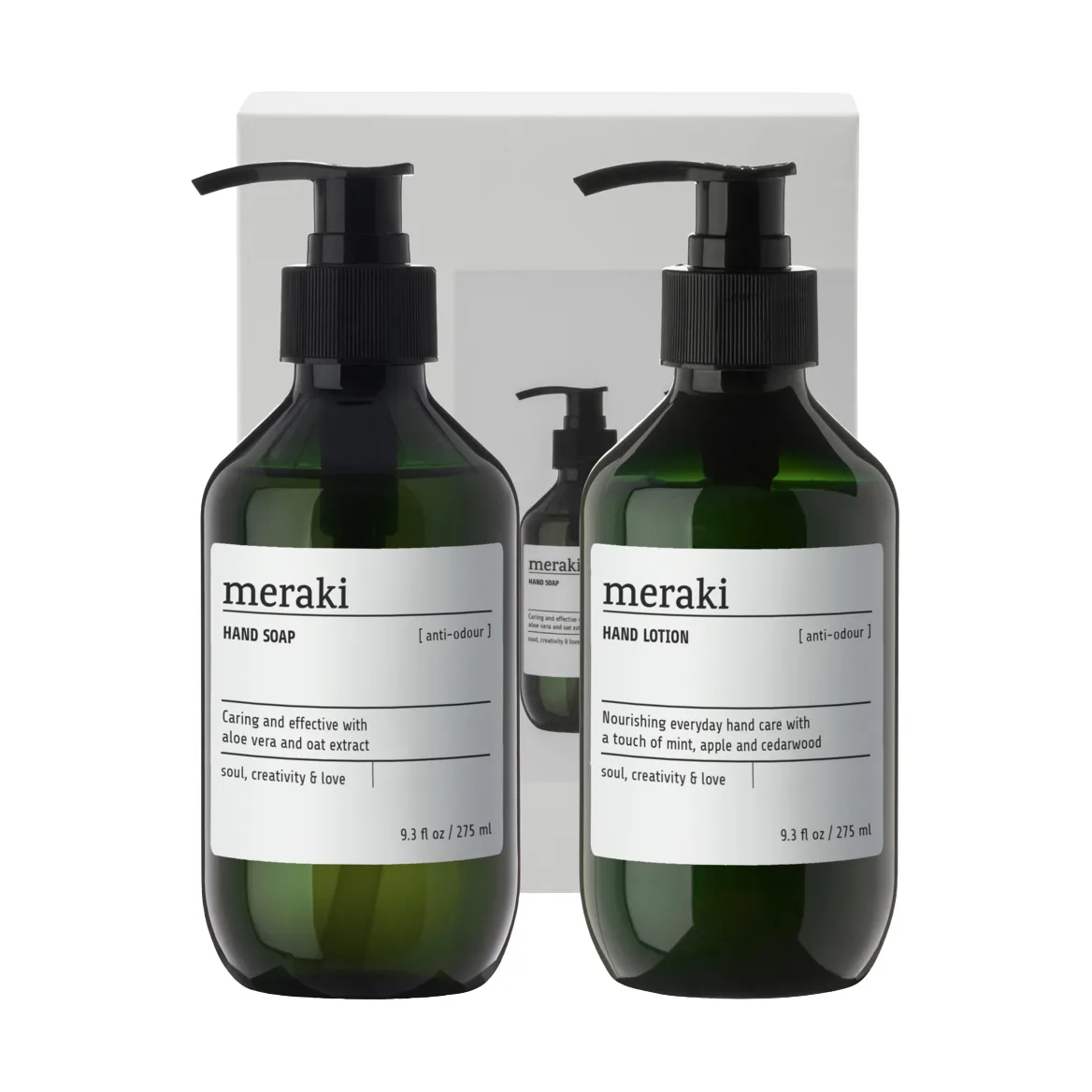 Set de regalo Meraki, jabón y loción para manos, Anti-odour Meraki