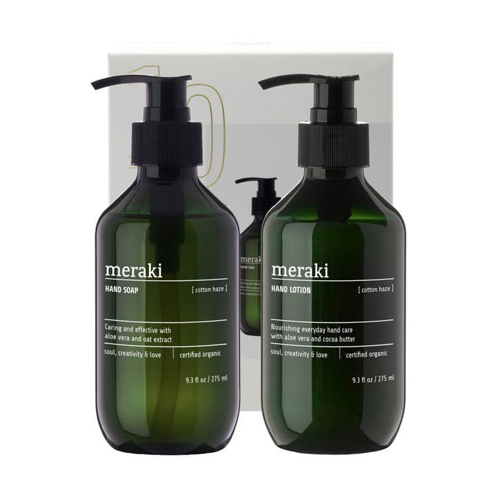 Set de regalo Meraki, jabón y loción para manos - Cotton Haze - Meraki