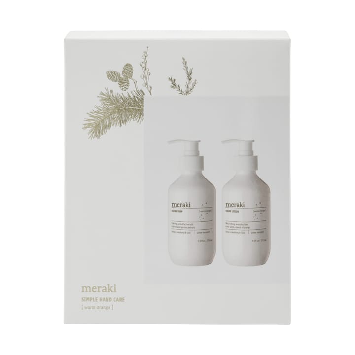 Set de regalo Meraki, jabón y loción para manos, Warm orange Meraki